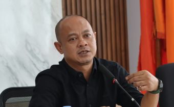 Anggota Bawaslu Jawa Barat, Muamarullah memberikan sambutan