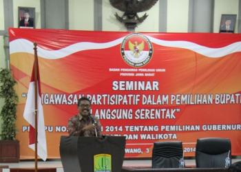 Seminar Pengawasan Partisipatif Dalam Pemilihan Bupati Secara Langsung