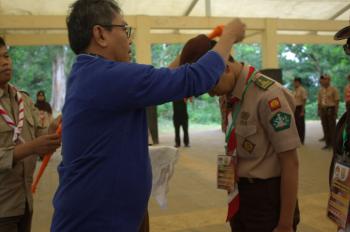 Bawaslu Jabar Menggandeng Gerakan Pramuka Kota Cimahi