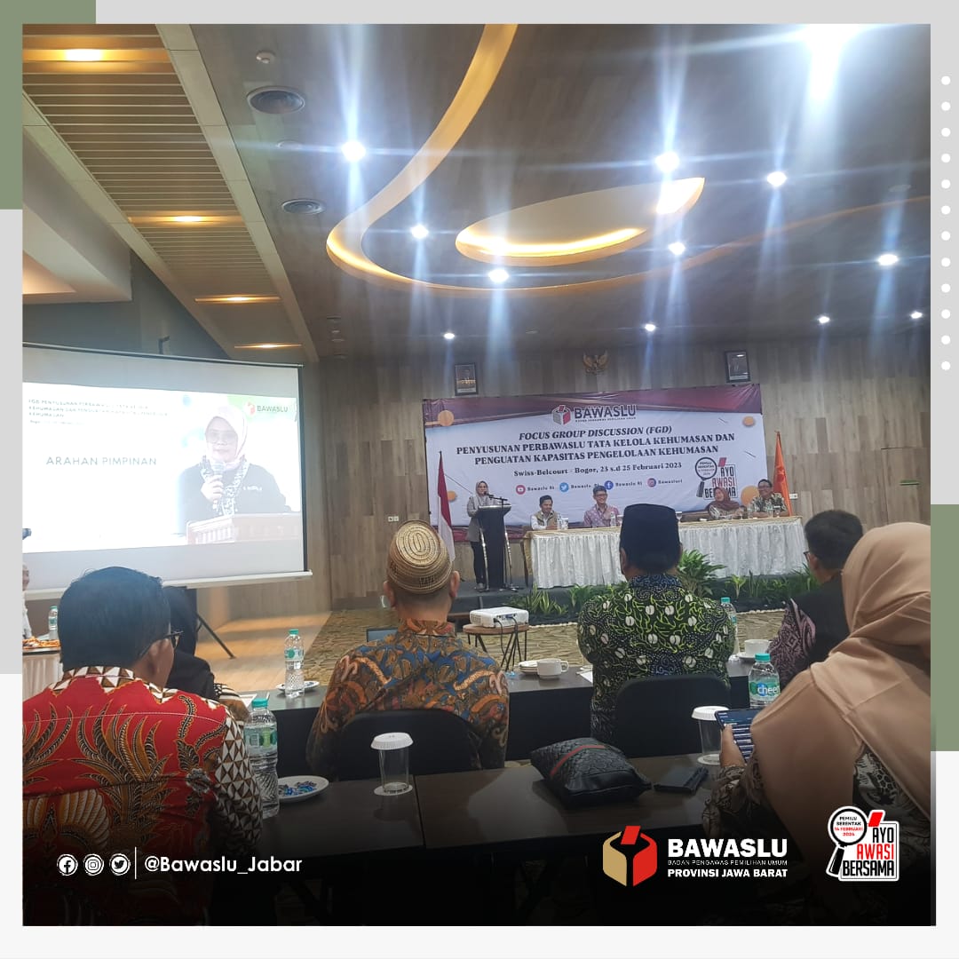 PERBAWASLU TENTANG TATA KELOLA KEHUMASAN PERKUAT POSISI BAWASLU 