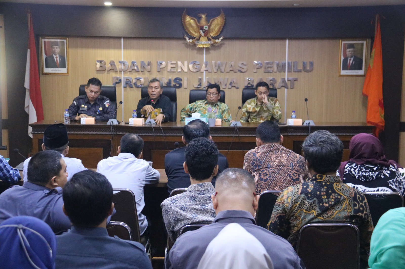 BAWASLU JABAR SOSIALISASIKAN RISK ASSESSMENT SISTEM MANAJEMEN PENGAMANAN BERSAMA POLDA JABAR
