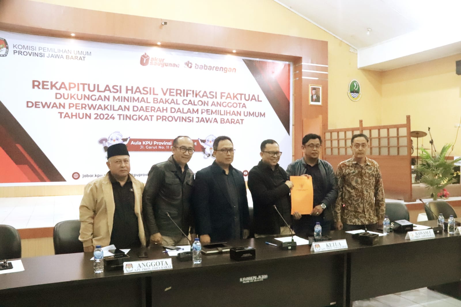 BAWASLU JABAR DORONG PROSES PENGAWASAN VERIFIKASI FAKTUAL PEMENUHAN SYARAT DUKUNGAN DILAKUKAN DENGAN MAKSIMAL