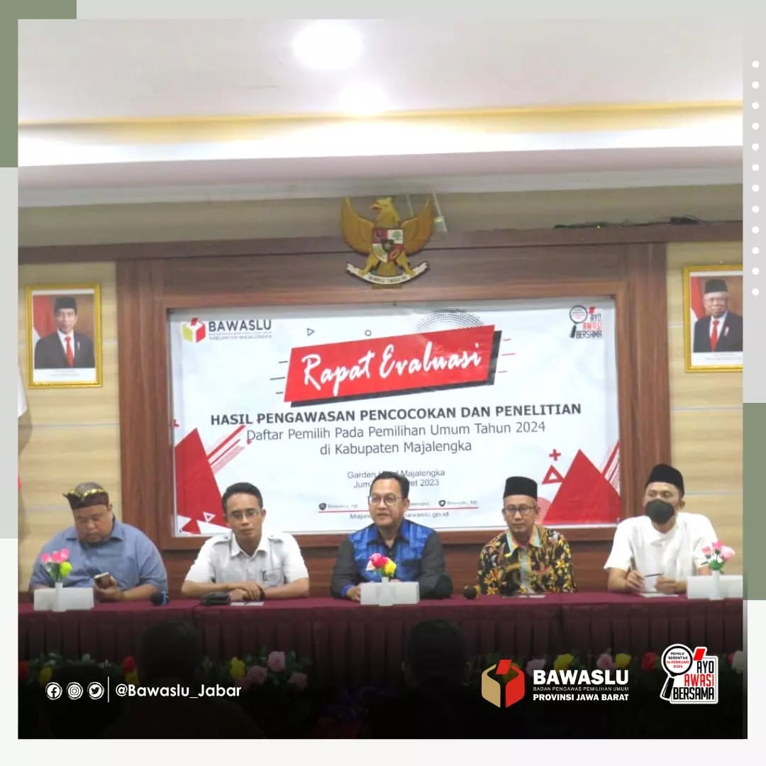 JAJARAN PENGAWAS PEMILU HARUS PASTIKAN DAFTAR PEMILIH AKUNTABEL, KOMPREHENSIF, DAN BERKEPASTIAN HUKUM