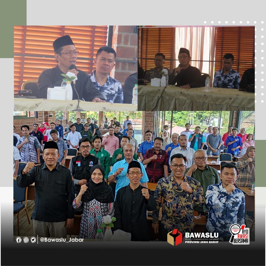 BAWASLU JABAR INGATKAN JAJARAN PENGAWAS TETAP WASPADA TERHADAP SEGALA POTENSI SENGKETA 