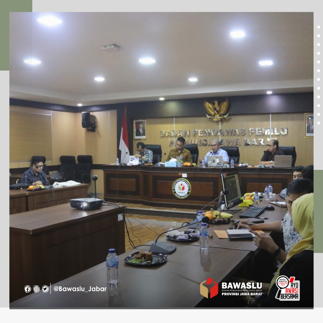 DIRJEN ANGGARAN KEMENTRIAN KEUANGAN KUNJUNGI BAWASLU JABAR DALAM RANGKA VERIFIKASI LAPANGAN KENAIKAN TUNJANGAN KINERJA 