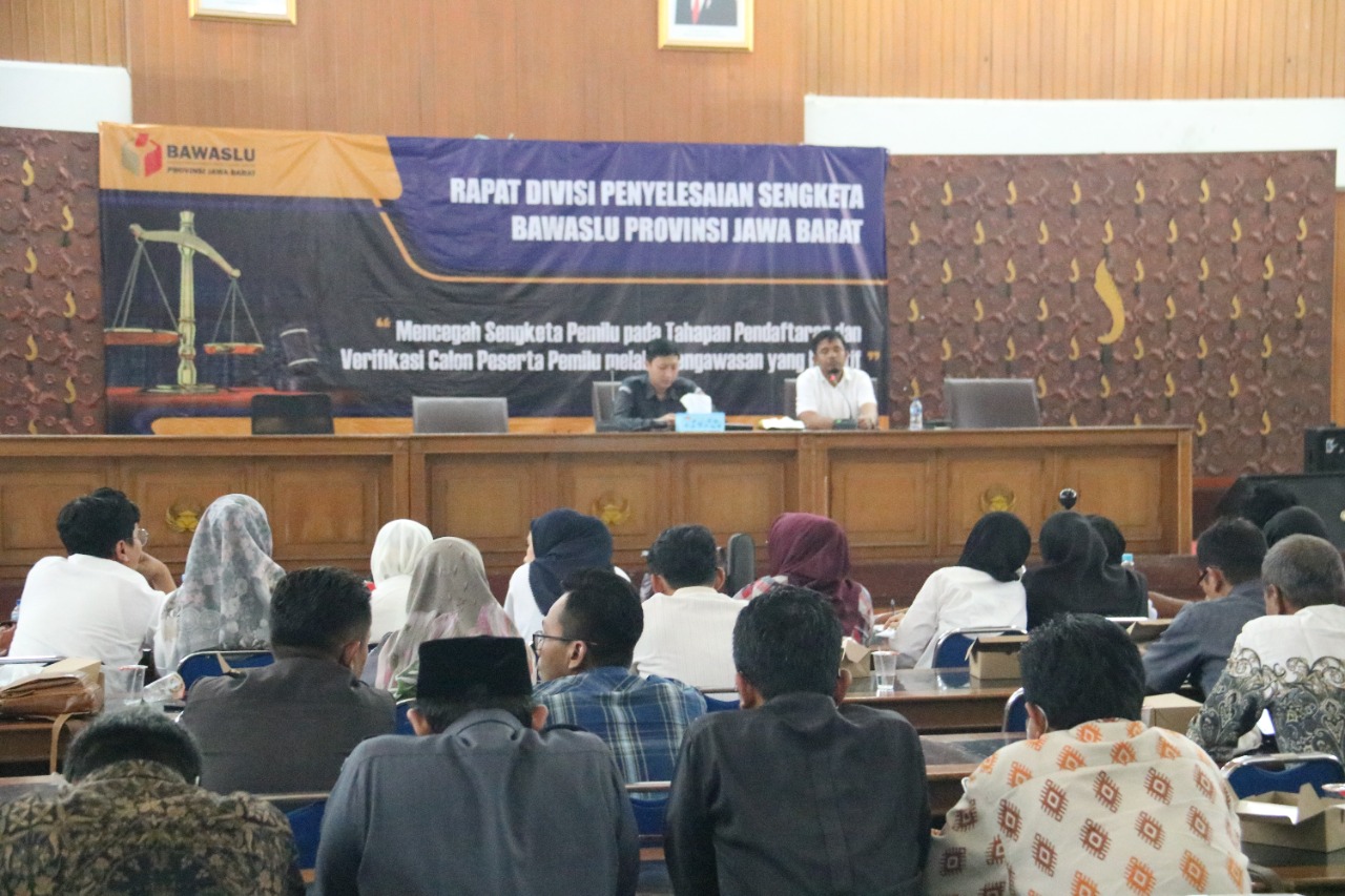 Cegah Sengketa, Bawaslu Jabar Lakukan Pemetaan Potensi pada Tahapan Pendaftaran dan Verifikasi Calon Peserta Pemilu