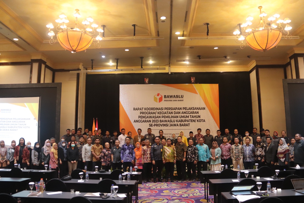 Bawaslu Jabar gelar Rapat Koordinasi Persiapan Pelaksanaan Program/Kegiatan dan Anggaran Pengawasan Pemilihan Umum Tahun Anggaran 2023 