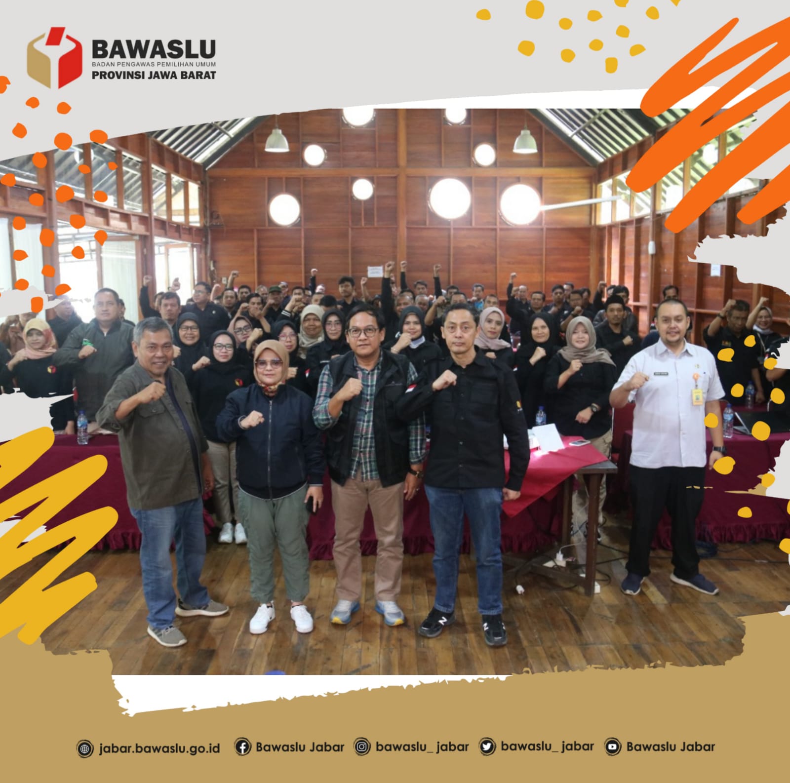 BAWASLU JABAR SOSIALISASI PERATURAN DIHADIRI PIMPINAN BAWASLU RI