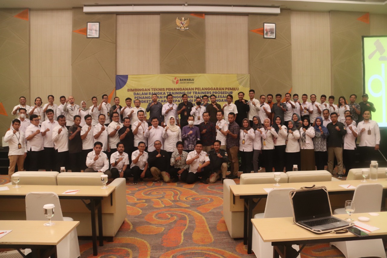 Bawaslu Jabar Gelar TOT Prosedur Penanganan Pelanggaran dan Penyelesaian Sengketa Acara Cepat 