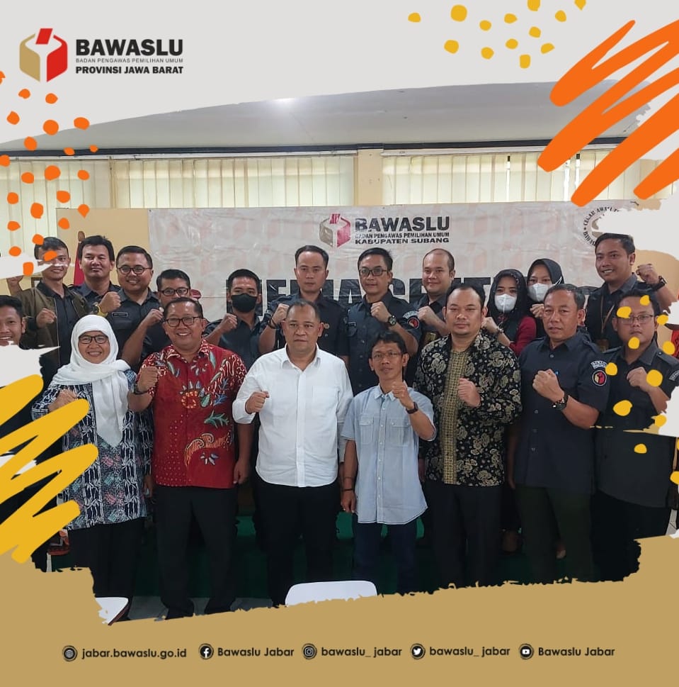 PIMPINAN BAWASLU RI SIDAK DAN MENSUPERVISI BAWASLU KABUPATEN SUBANG