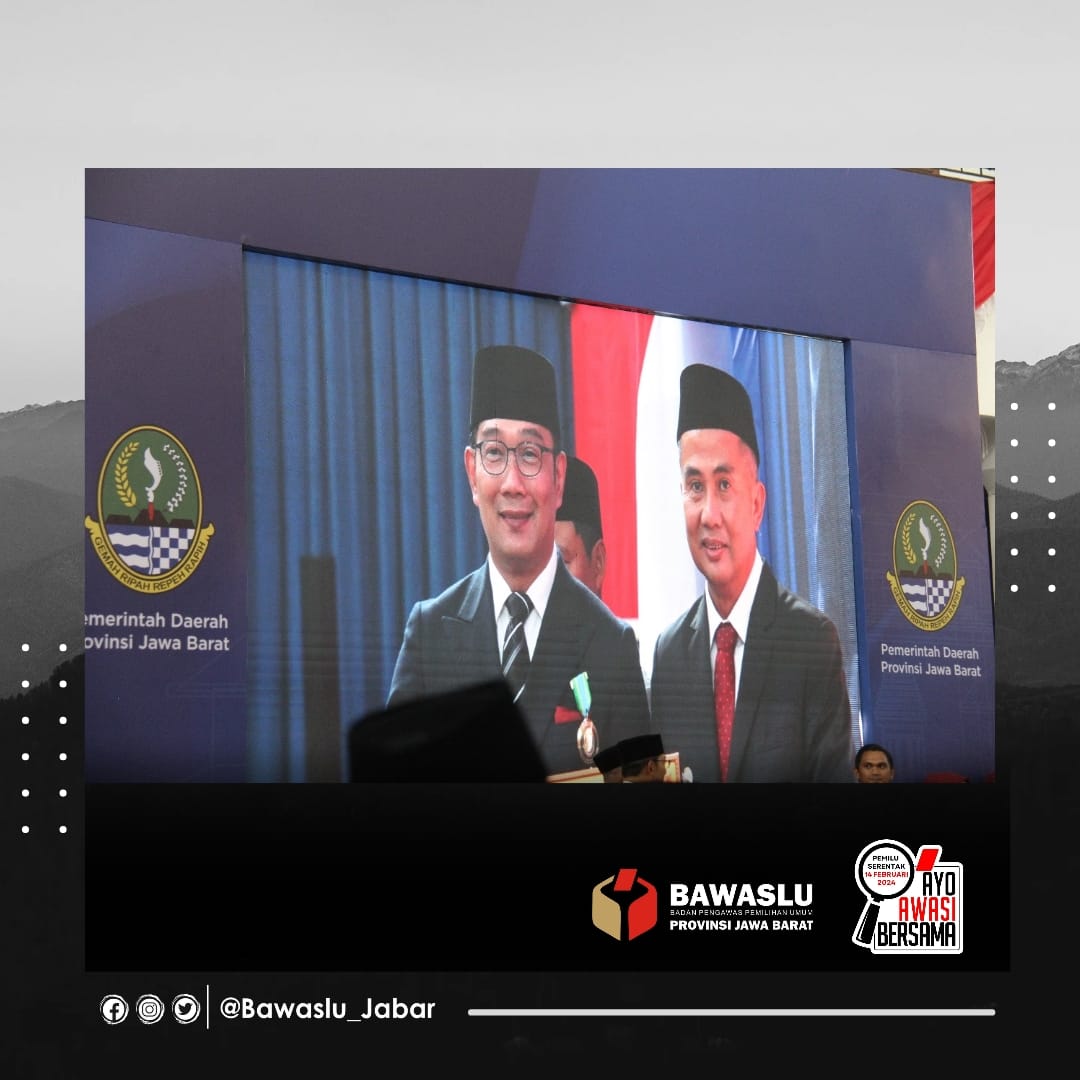 KETUA BAWASLU JABAR HADIRI SERAH TERIMA JABATAN DAN PELEPASAN GUBERNUR DAN WAKIL GUBERNUR JAWA BARAT