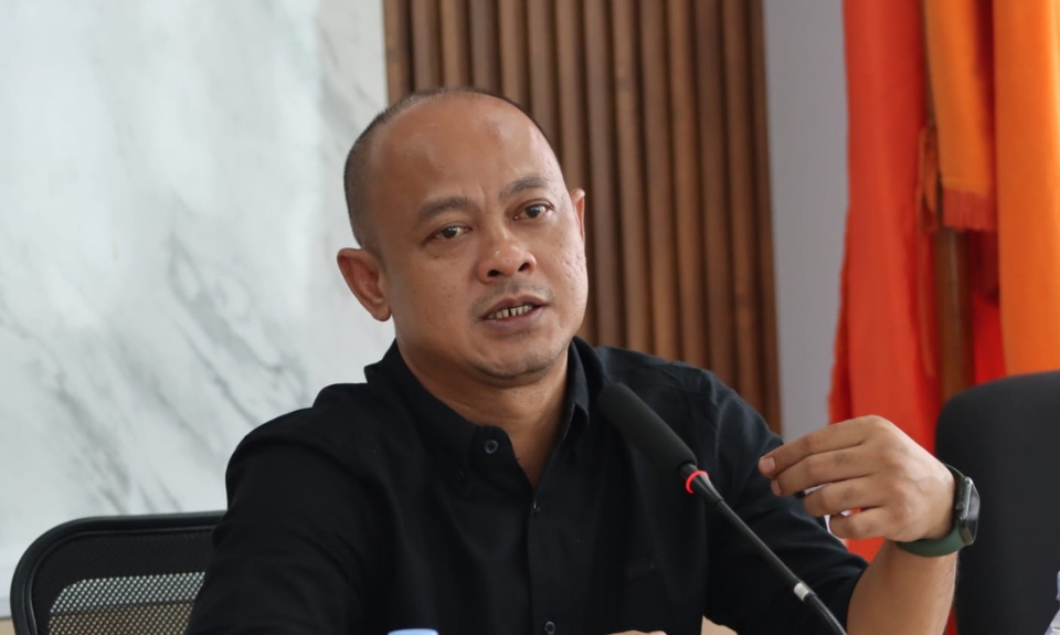 Anggota Bawaslu Jawa Barat, Muamarullah memberikan sambutan