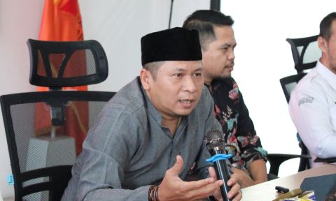 Anggota Bawaslu Jawa Barat Fereddy saat memberikan sambutan kegiatan