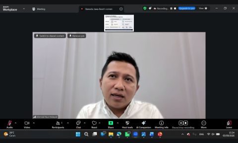 Ketua KPU Jawa Barat saat memberikan paparan kepada peserta Konsolidasi Demokrasi di Kabupaten Bandung
