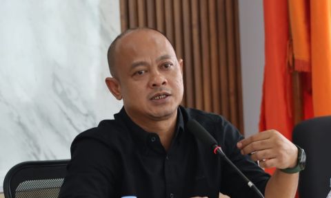 Anggota Bawaslu Jawa Barat, Muamarullah memberikan sambutan