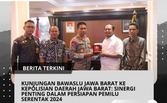 KUNJUNGAN BAWASLU JABAR KE POLDA JABAR: SINERGI PENTING DALAM PERSIAPAN PEMILU SERENTAK 2024