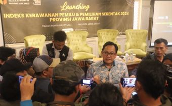 BAWASLU JABAR LAUNCHING INDEKS KERAWANAN PEMILU DAN PEMILIHAN TAHUN 2024 JAWA BARAT 