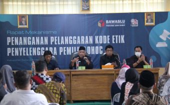 RAPAT MEKANISME PENANGANAN PELANGGARAN KODE ETIK PENYELENGGARA PEMILU ADHOC 