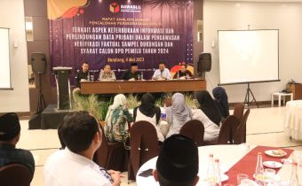 BAWASLU PERLU MEMPERHATIKAN ASPEK KRUSIAL PERLINDUNGAN DATA PRIBADI DALAM PENCALONAN DPD