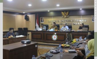 DIRJEN ANGGARAN KEMENTRIAN KEUANGAN KUNJUNGI BAWASLU JABAR DALAM RANGKA VERIFIKASI LAPANGAN KENAIKAN TUNJANGAN KINERJA 