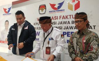Verifikasi Faktual Partai Perindo diawasi Bawaslu Jabar