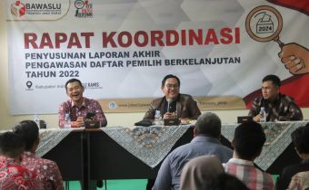 Bawaslu Jabar Gelar Rakor Penyusunan Laporan Akhir DPB Tahun 2022 