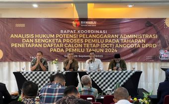 PETAKAN POTENSI PELANGGARAN PADA TAHAPAN PENETAPAN DCT, BAWASLU JABAR GELAR RAKOR BERSAMA BAWASLU KABUPATEN/KOTA SE-JAWA BARAT