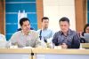 Koordinator Divisi Hukum dan Diklat Bawaslu Jabar Usep Agus Zawari (kanan) menyampaikan pokok pikiran kelembagaan dalam Rapat Dengar Pendapat (RDP) Komisi I DPRD Provinsi Jawa Barat di Aula Utama BPSDM Provinsi Jawa Barat, Kota Cimahi, Kamis (4/6/2026).